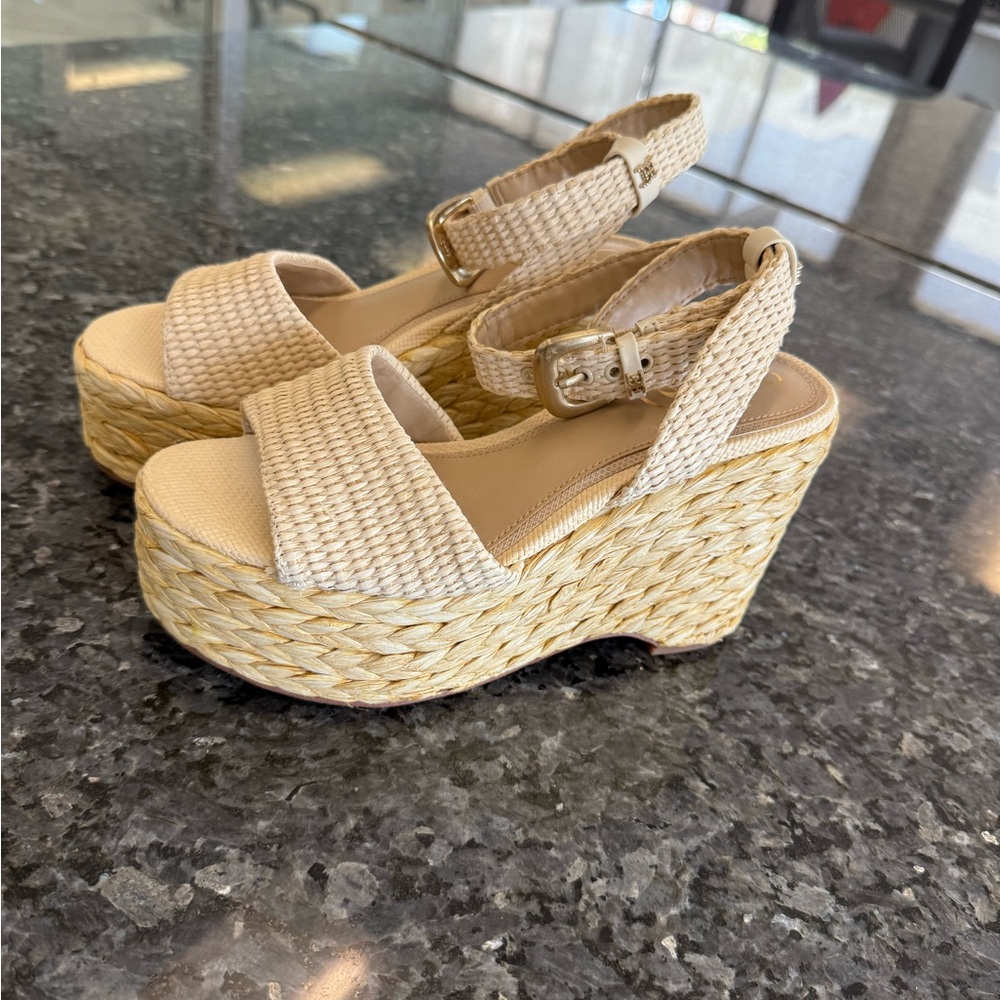 April Platform Wedge Espadrille Sandal (Women) never worn